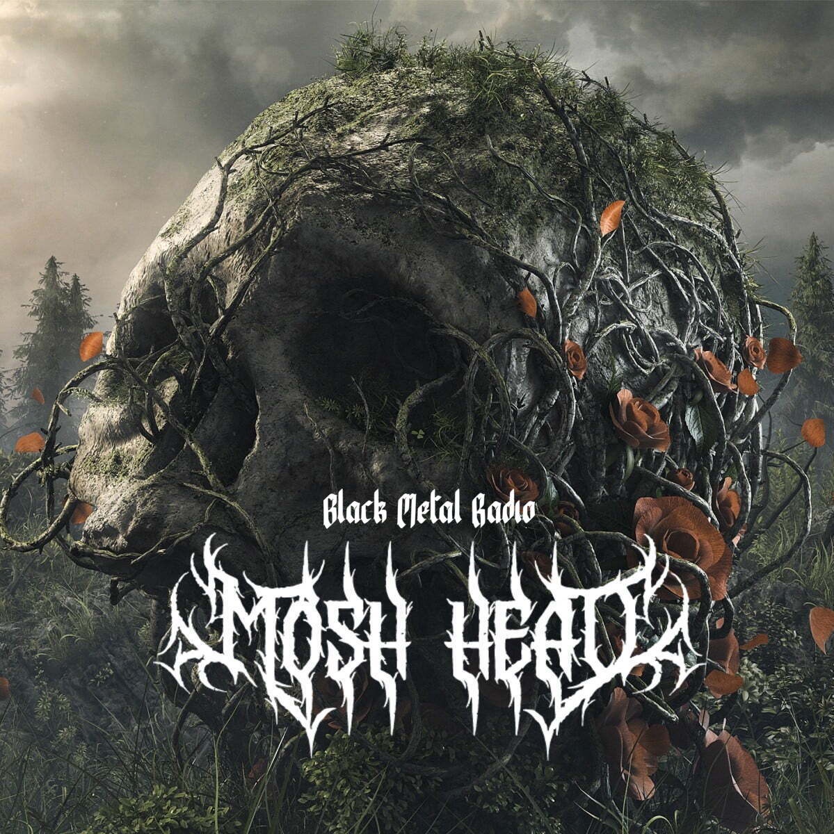 Mosh Head Black Metal ID station logo