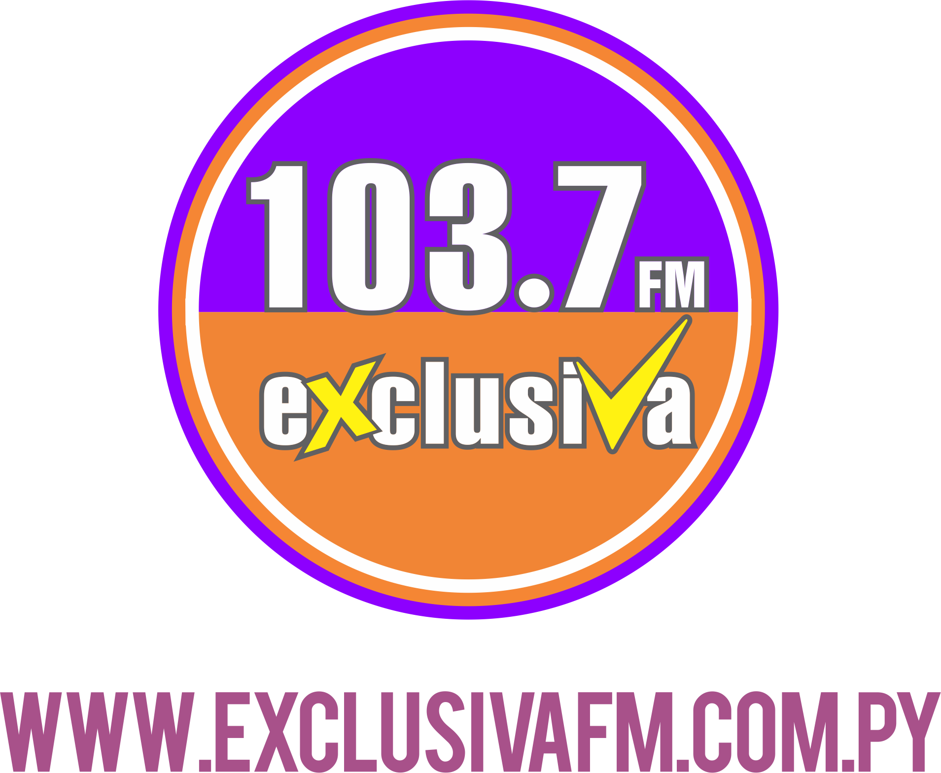 Exclusiva FM 103.7 FM station logo