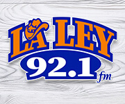 La Ley 92.1 FM Houston TX station logo