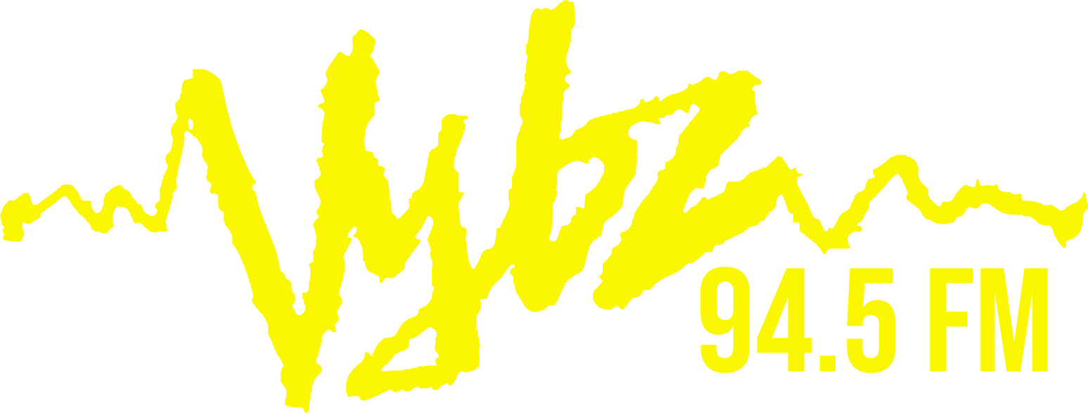 Vybz 94.5 FM station logo