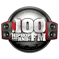 100 Hip Hop and RNB FM (Official) station logo